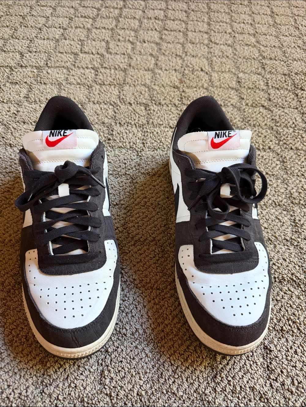 Nike Men’s Terminator Low-Top Sneakers in Brown & Cream